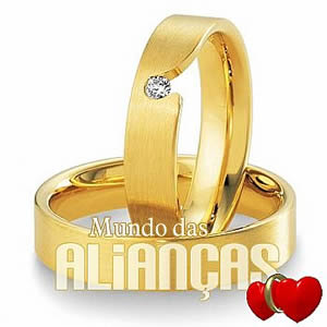 Alianças de ouro para noivado ou casamento 