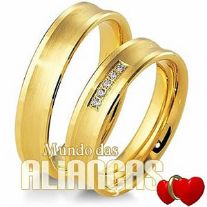 Alianças de ouro para noivado ou casamento 